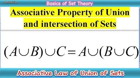 How to Verify Association Law for Union and Intersection of Sets | MathOGuide