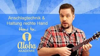 Basics: Schlagtechnik & Haltung rechte Hand für Ukulele - Aloha Akademie chords