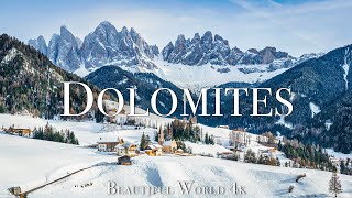 ภาพยนตร์เรื่อง Dolomites 4K Winter Relaxation - เพลงผ่อนคลายที่สวยงาม - ฤดูหนาวที่ยอดเยี่ยม