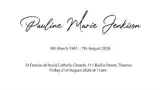 Pauline Marie Jenkison - Funeral Service
