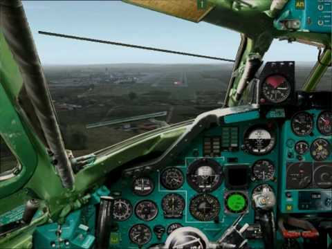 Fs2004 Ту134 посадка в Вене