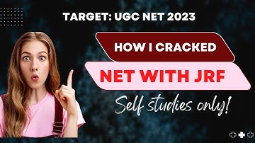 HOW I QUALIFIED UGC NET WITH JRF (ENGLISH) THROUGH SELF STUDY #ugcnet #jrf #englishliterature #crack