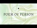 Mairy  poem of person official lyrics prod clud x perish