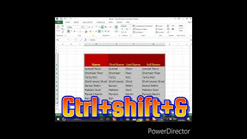 border in excel shortcut