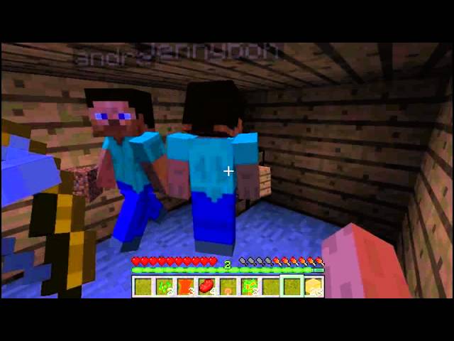 Jogando Minecraft com amigos =)