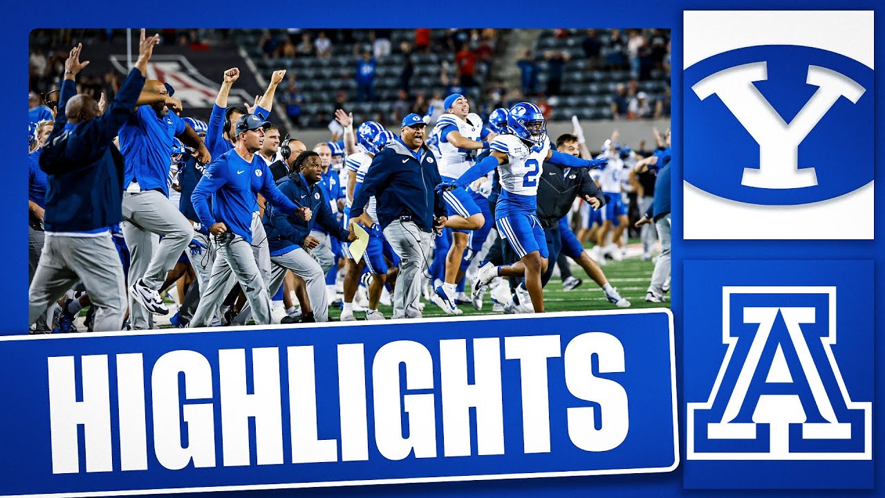 ПОЛНЫЕ МОМЕНТЫ ИГРЫ || BYU против ARIZONA || ФУТБОЛ BYU