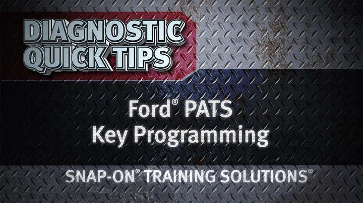 Ford® PATS Key Programming- Diagnostic Quick Tips | Snap-on Training Solutions®