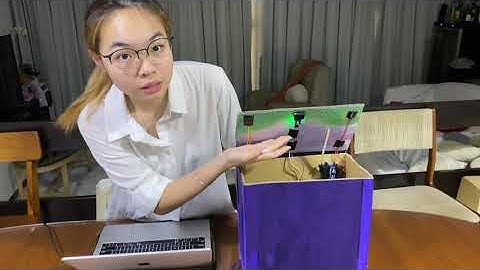 Automated Dustbin with light indicators