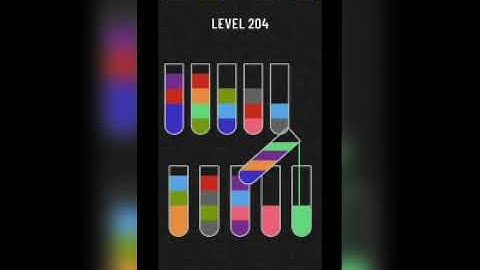 Water sort puzzle level 204