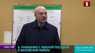 Лукашенко в Шклове: нас раком поставили по углеводородам... мы должны защитить свою страну и народ