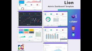 Responsive Bootstrap Admin Dashboard UI Kit & UI Framework – Lion