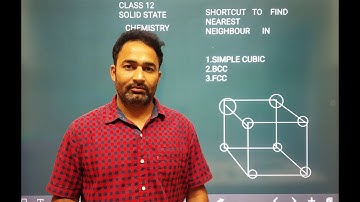 Shortcut to find Nearest Neighbours in Simple Cubic structure ( Solid state ) class 12