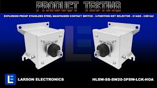 Explosion Proof Stainless Steel Maintained Contact Switch - 3-Position Key Selector - C1&D2 - C2D1&2