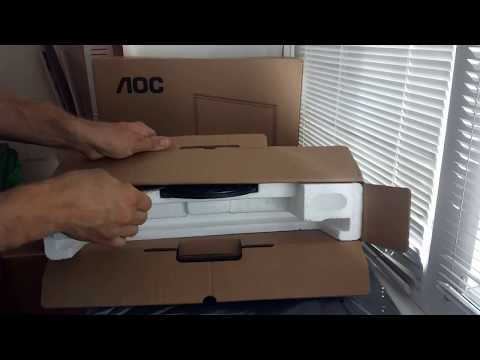 Распаковка "Монітор 18.5" AOC e970Swn " из rozetka.com.ua