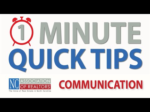 1 Minute Quick Tips - Communication