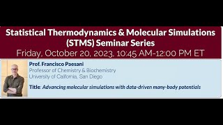 STMS 2023: Prof. Francisco Paesani (UCSD)