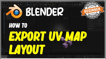 Blender How To Export UV Map