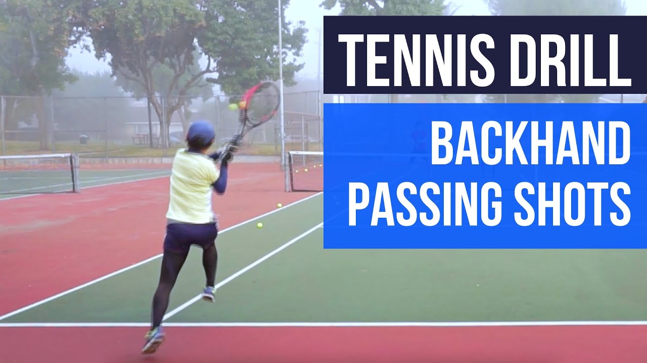 Tennis Drill Backhand Passing Shots (2 versions) YouTube