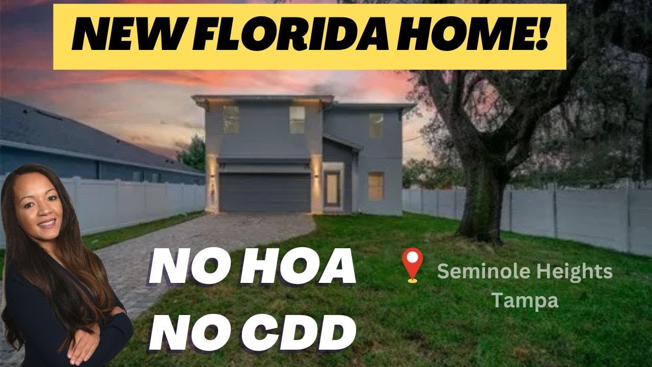 Exclusive Tour NEW CONSTRUCTION Home in Seminole Heights, Tampa FL (No