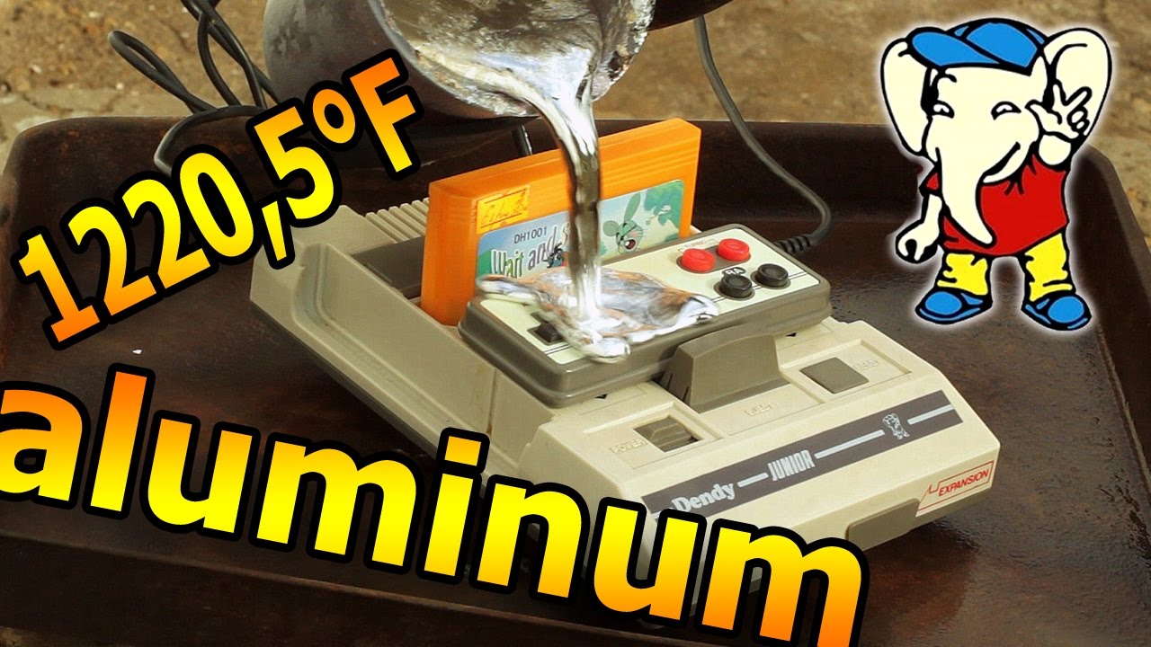 EXPERIMENT Molten Aluminium 1220.54 F and Console dendy