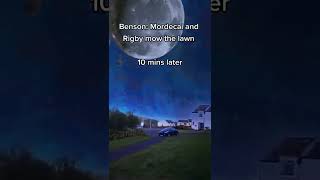 mordecai and rigby mow the lawn | regular show meme | #dailymemes