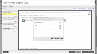 Agilix Buzz Teacher: Short Answer Fill in the Blank assessment question
