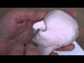 How to sculpt a doll head sculpting the nose      