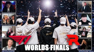 Streamers React to T1 Winning Worlds 2025! | T1 vs KT | Worlds 2025 Finals Highlights