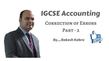 Correction of Errors Part 2