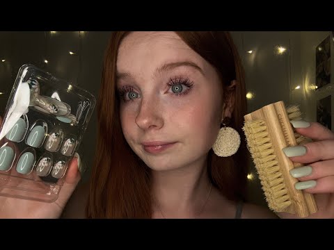 asmr-doing-your-spring-nails-🌷tingly-massage-&-manicure