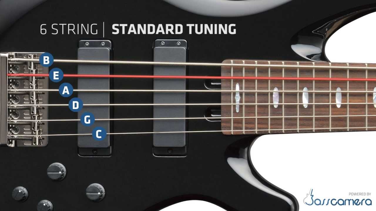 Bass Tuning - 6 Strings Standard (B,E,A,D,G,C) [HD] - YouTube