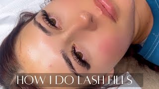 HOW I DO LASH FILLS | HYBRID WET SET | LASH WITH ME | VEYES