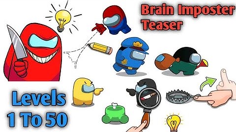 Brain Imposter Teaser - Tricky Puzzle gameplay level 1-50 all Levels - android game