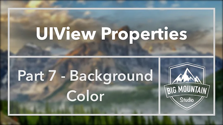 UIView Properties Part 7 - Background Color (iOS, Xcode 8)