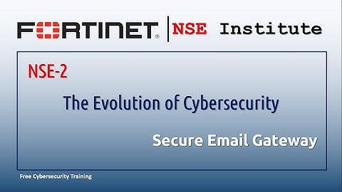 Fortinet NSE-2 || secure email gateway || The Evolution of Cybersecurity (Q & A)