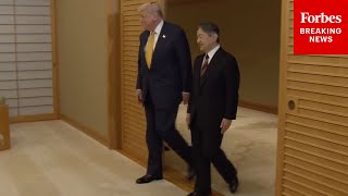WATCH: President Trump Meets With Japanese Emperor Naruhito At Tokyo’s Imperial Palace