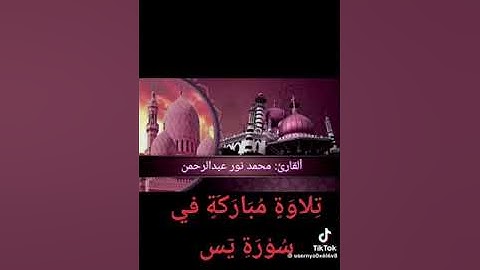 القارئ محمد نور عبدالرحمن سورة يس