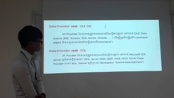 Advanced C# ADO.NET Group5, 2  NET Data Provider Presentation by Mr. Sem Saranh