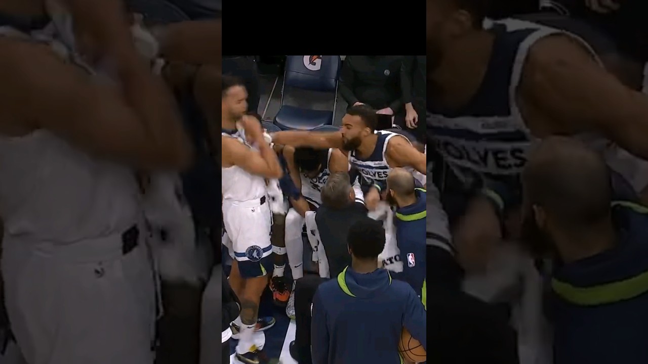 Rudy Gobert & Kyle Anderson Exchange Words On Timberwolves Bench 😬