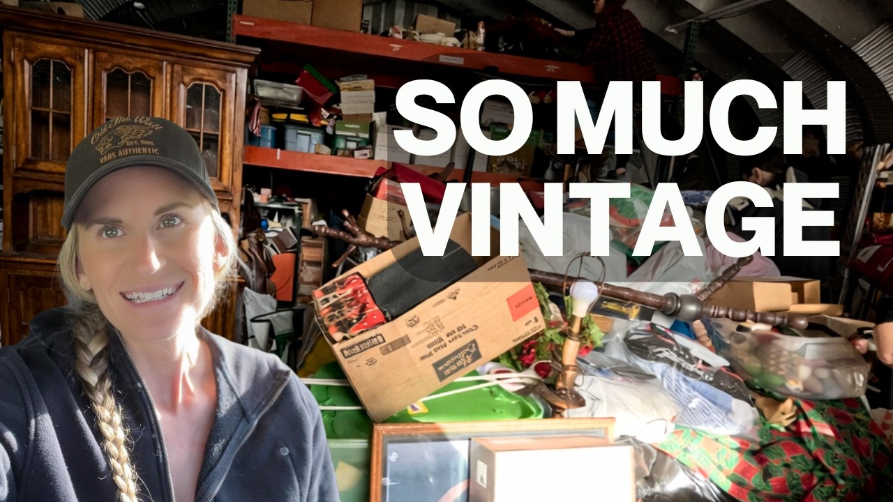 Inside a PACKED Barn Estate Sale | Hidden Antique Finds Everywhere
