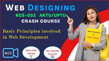 Basic Principles involved in Web Development | Web Designing full course aktu