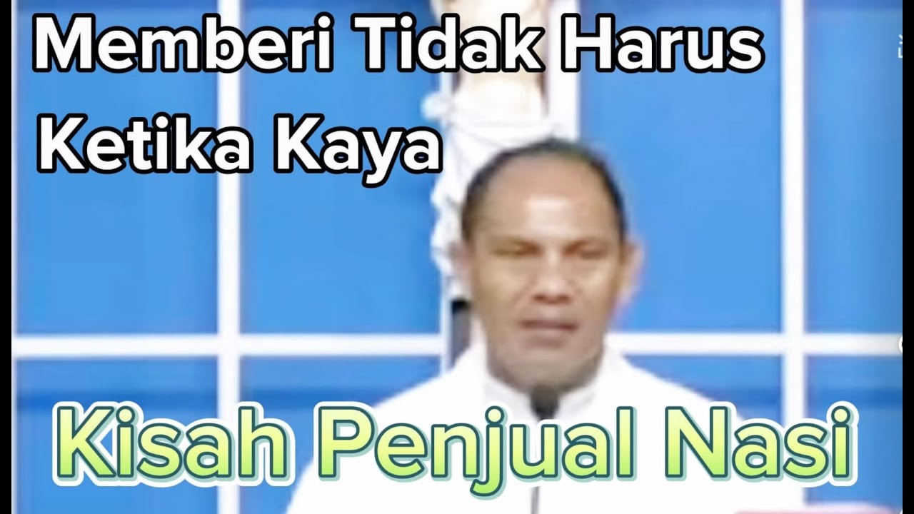 Romo Wilfrid: Memberi Tidak Harus Ketika Kaya - Kisah Penjual Nasi