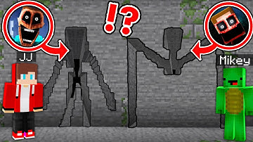 Mikey and JJ Found Longest TUNNEL PRINT OF MIMICS DWELLER in Minecraft - Maizen?!