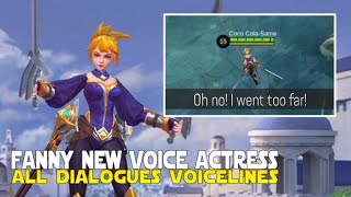 FANNY NEW VOICE ACTRESS ALL VOICELINES/DIALOGUES MOBILE LEGENDS FANNY NEW VOICELINES MLBB NEW UPDATE