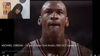 Lebron STAN Reacts To MICHAEL JORDAN DROPPING 52 ON THE KICKS ! ( Bulls Vs Knicks (1993 ECF Game 4)