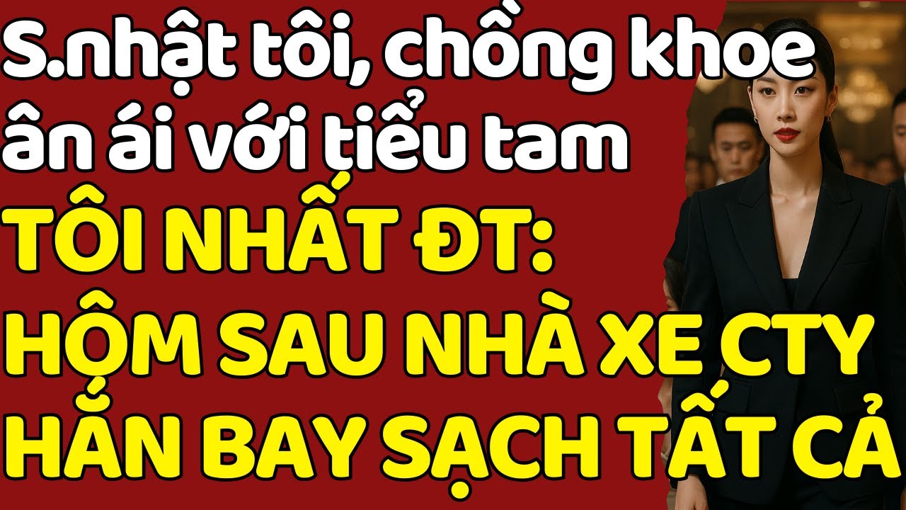 Sinh nhật tôi, chồng khoe â.n á.i với tiểu tam TÔI NHẤT ĐT: HÔM SAU NHÀ XE CTY HẮN BAY SẠCH TẤT CẢ
