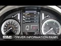 DAF Trucks UK | Driver Information Panel Explained | Product Familiarisation