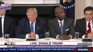 WATCH: Trump Announces NEW JOBS During Meeting with Manufacturing CEOs at White House (FNN)