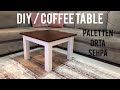 Paletten sehpa yapımı // coffee table diy // Making coffee table from pallet