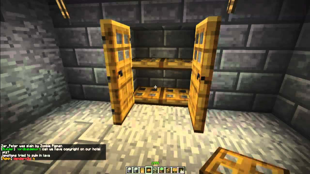 How to make a Closet in Minecraft Part 2! [Minecraft Furniture Episode